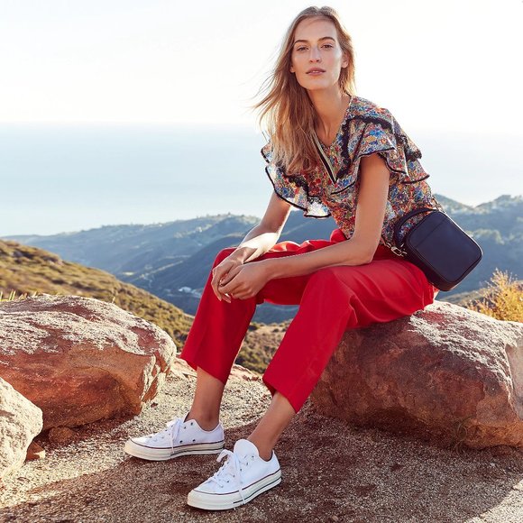 J.Crew Cotton popover top in Liberty Margaret Annie floral print XS 0 2 - Picture 1 of 16